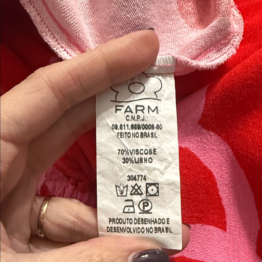FARM Rio Red and Pink cashews Patterned Dress - Picture 10 of 10